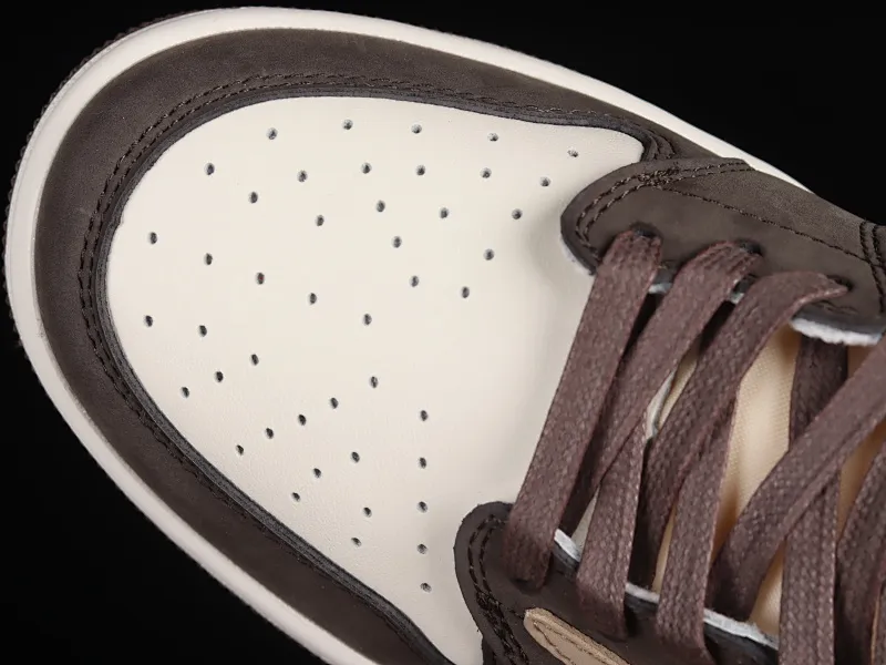All Categories Air Jordan Jordan Series Basketball Shoes Air Jordan 1 Low Travis Scott x Air Jordan 1 Low OG AJ1 Joe 1 Reversed Overhook Joint Style Casual Sports Basketball Shoes DM7866-666